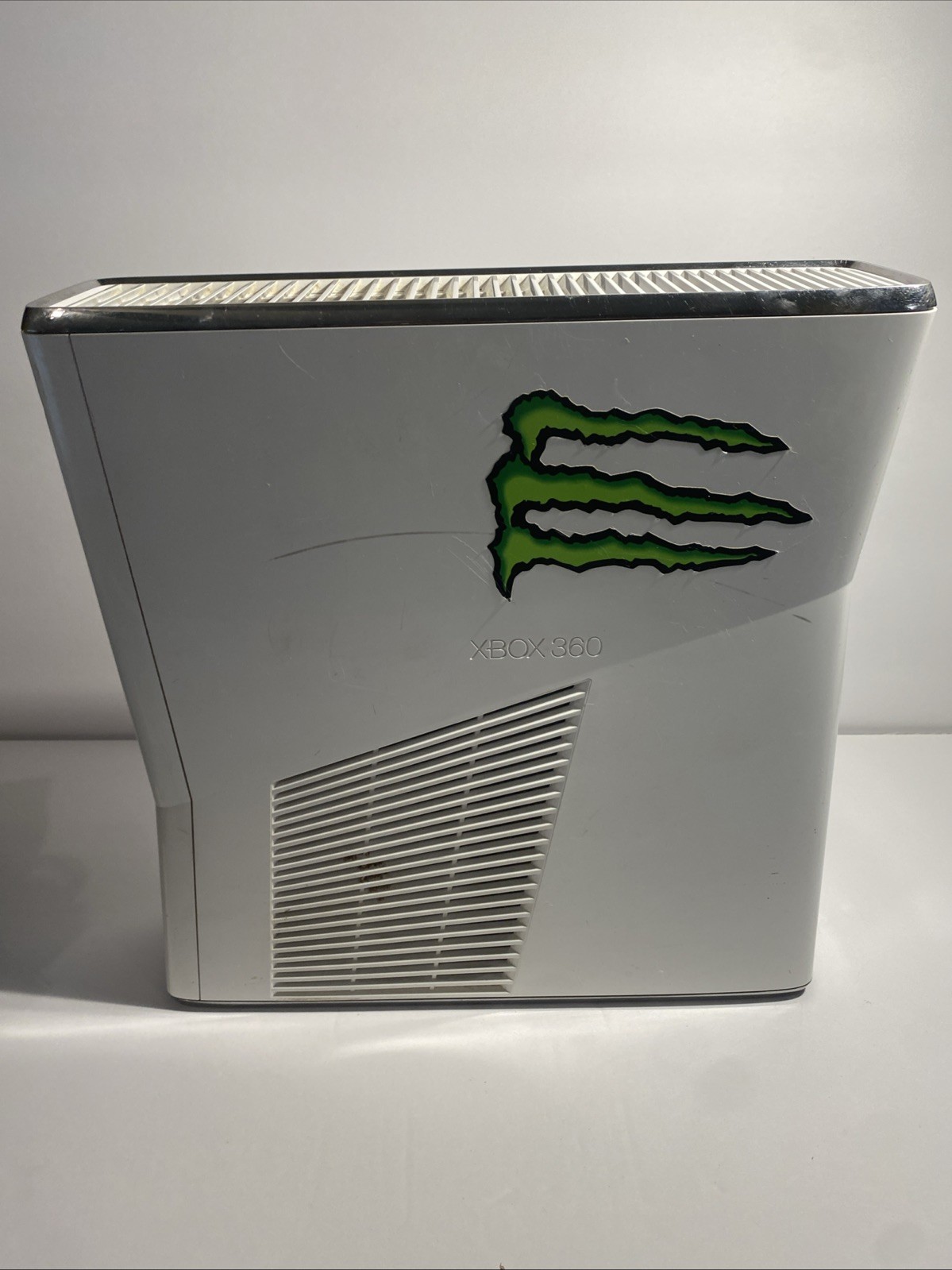 Xbox 360 S Slim 1439 White 500GB Controller And Cords Tested Works