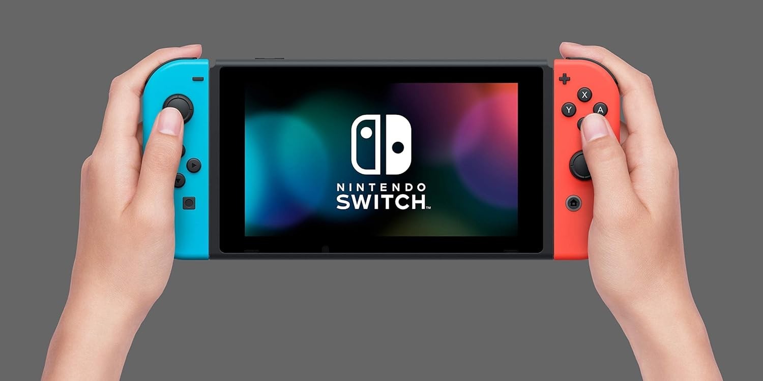 Nintendo Switch – HAC-001 – 32GB – Red & Blue Joy Con (Very Good)