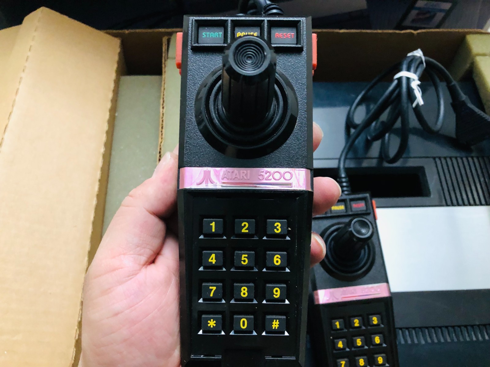Atari 5200 4 ports Complete CIB W/ 2 Reconditioned Controllers Fully Tested