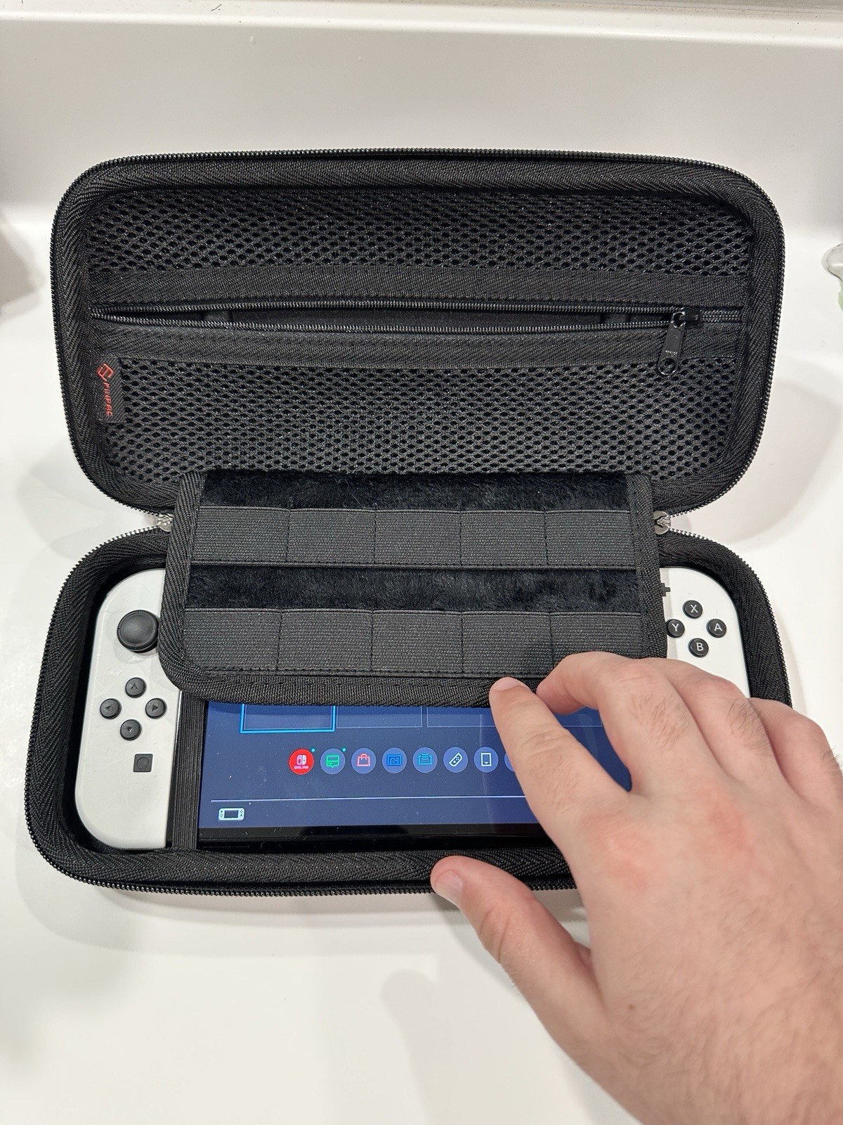 Nintendo Switch OLED Model White Joy-Con Console 64GB with Dock, Case & Cables