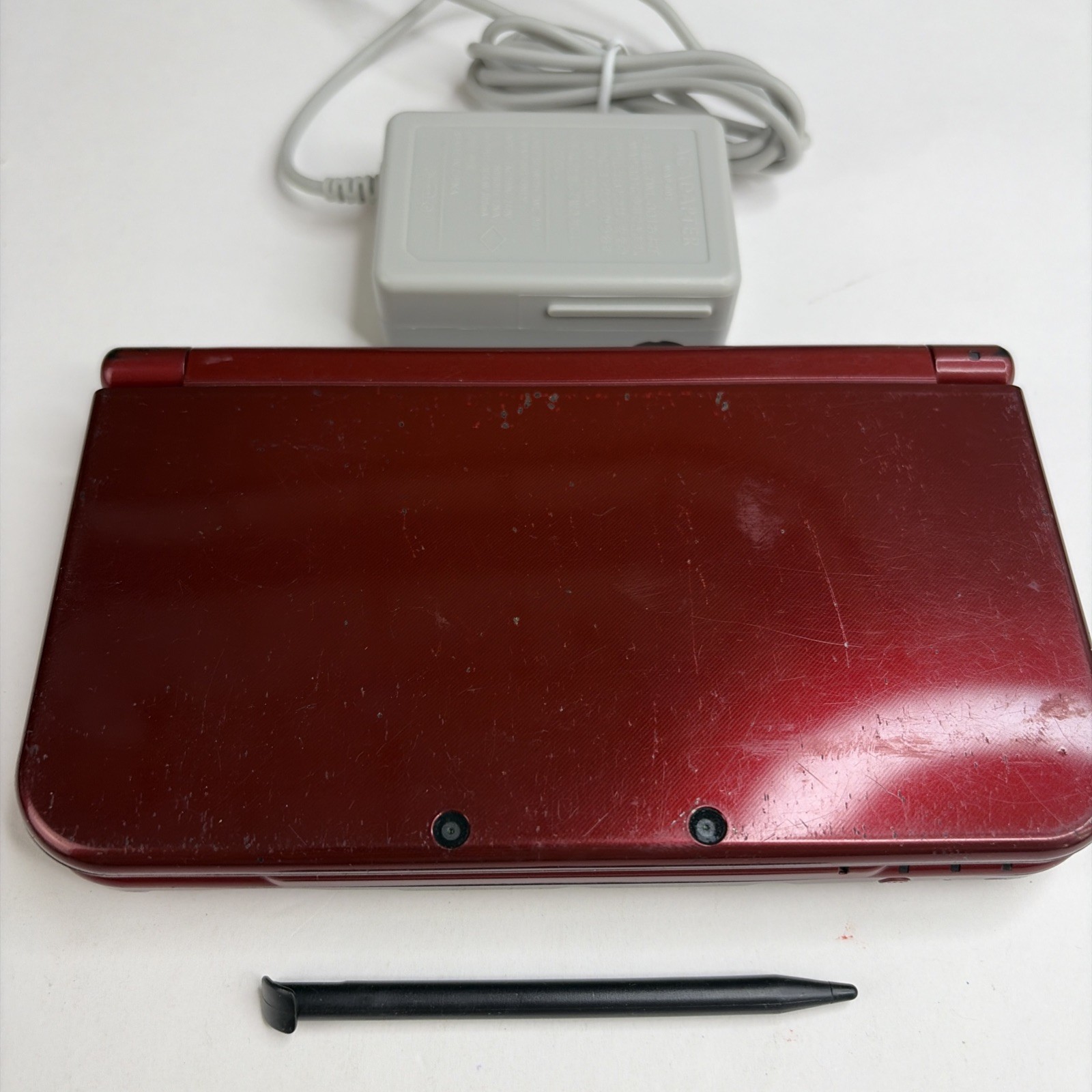 New Nintendo 3DS XL Red Console US Model – Tested! W Charger Stylus