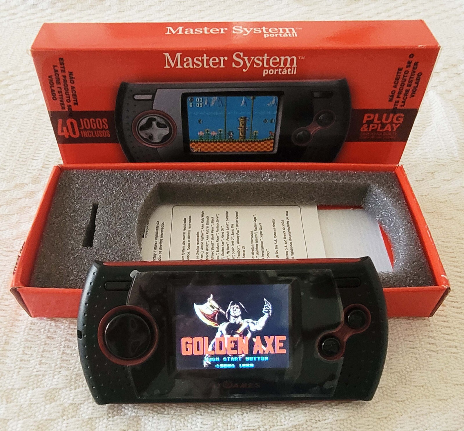 MASTER SYSTEM PORTABLE (PORTATIL) CIB – RARE HANDHELD CONSOLE BY TECTOY BRAZIL🔥