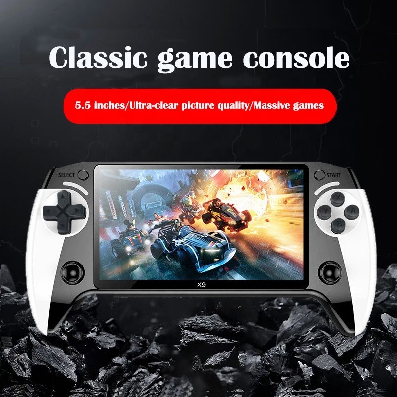 X9 Retro Handheld Game Console-Handheld Game Console with HD IPS