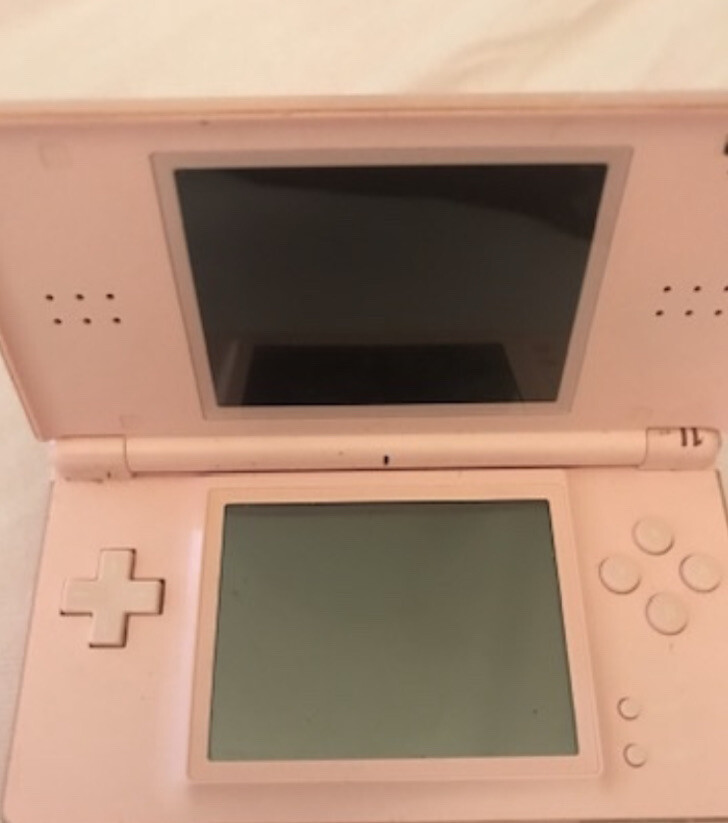 Nintendo DS Lite Coral Pink Console game boy Collector Item.