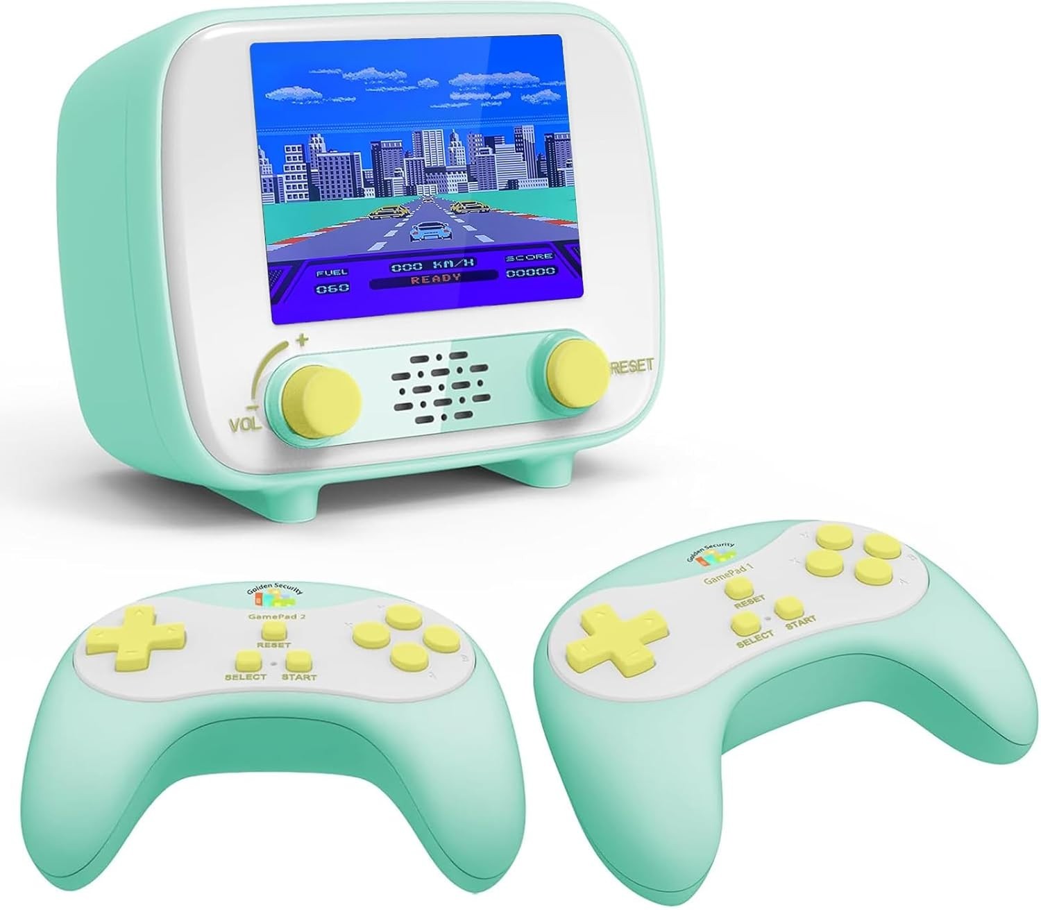 Rechargeable Retro Handheld Console with TV Connection – 2 Controllers Included