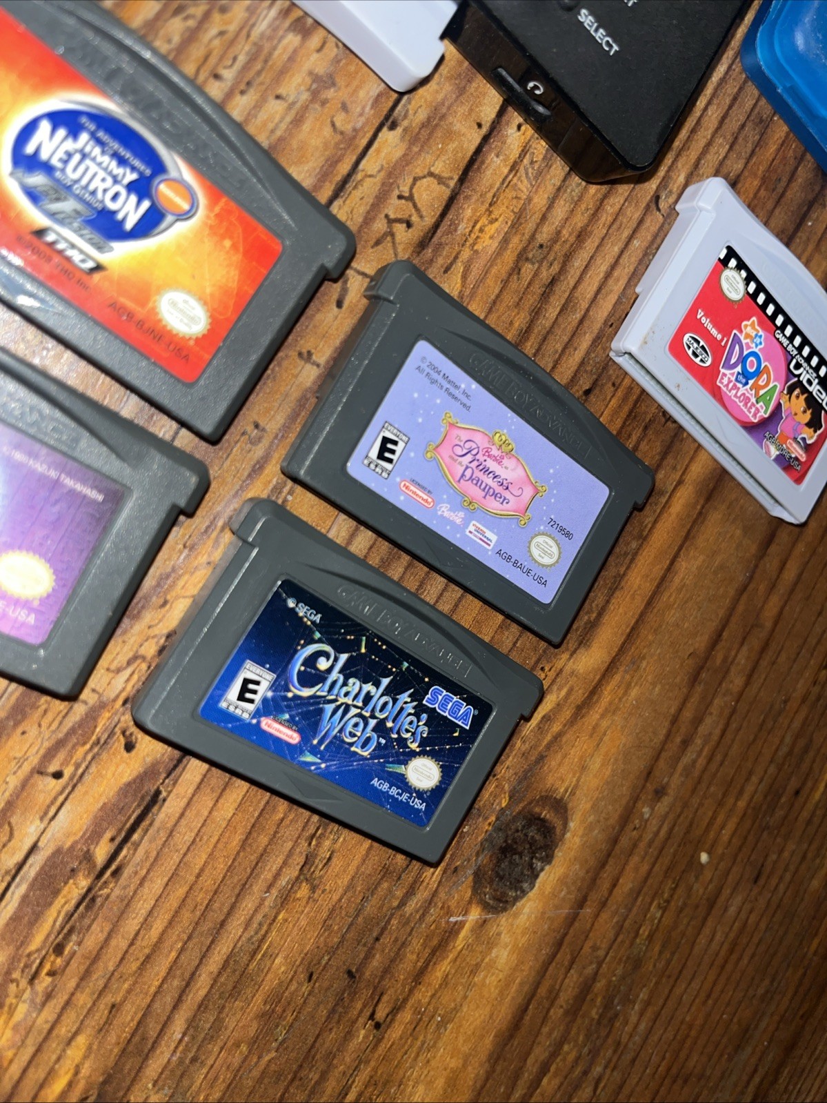 Nintendo DS Lite Black Console Bundle with 9 games – Tested & Working