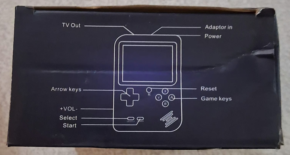 Gift Idea! Plus Game Box 400 in 1 Plus Rechargeable Handheld Gamepad Red