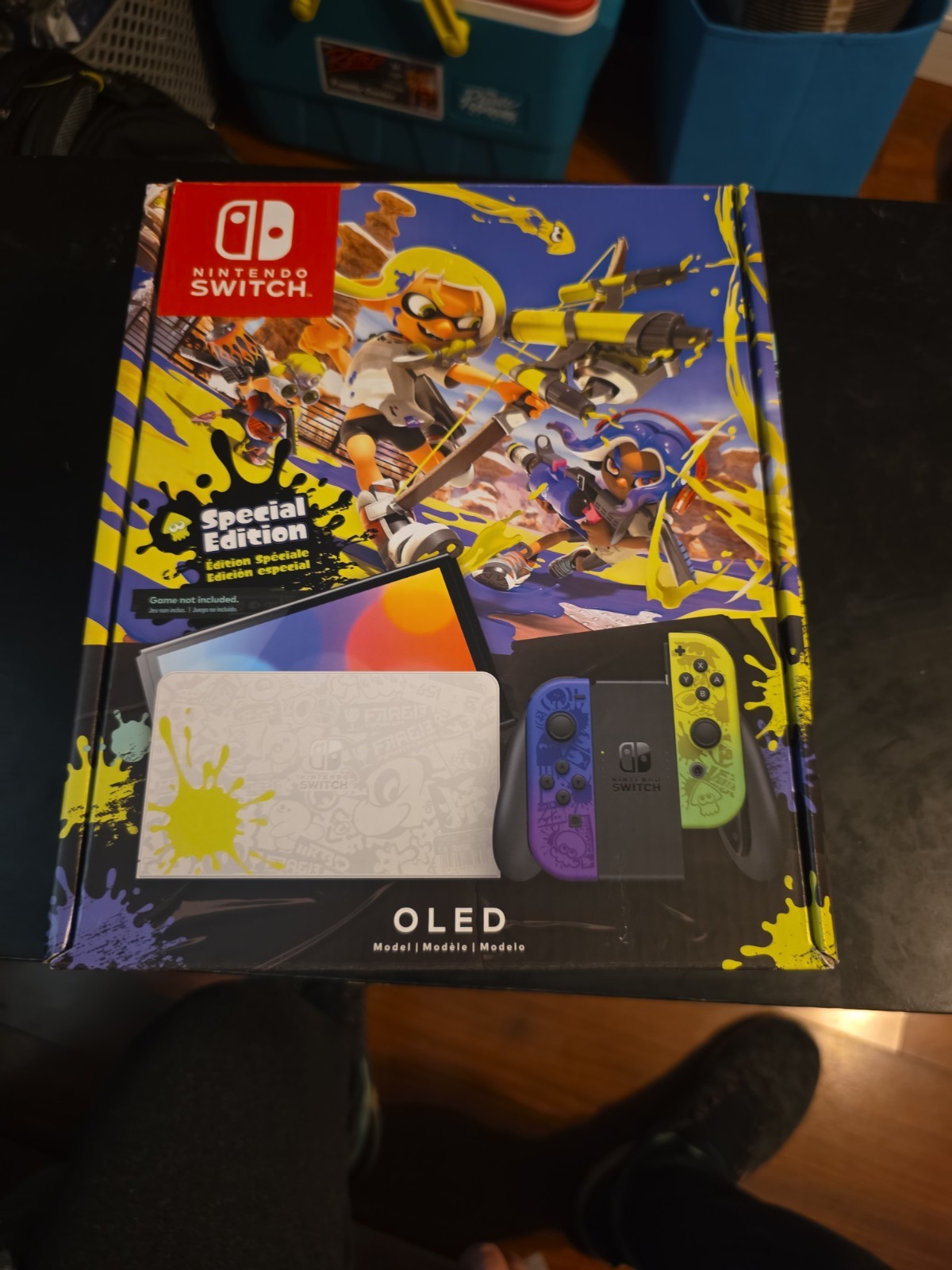 NINTENDO SWITCH OLED SPLATOON 3 SPECIAL EDITION US/NA VER NEW IN HAND! (NO GAME)