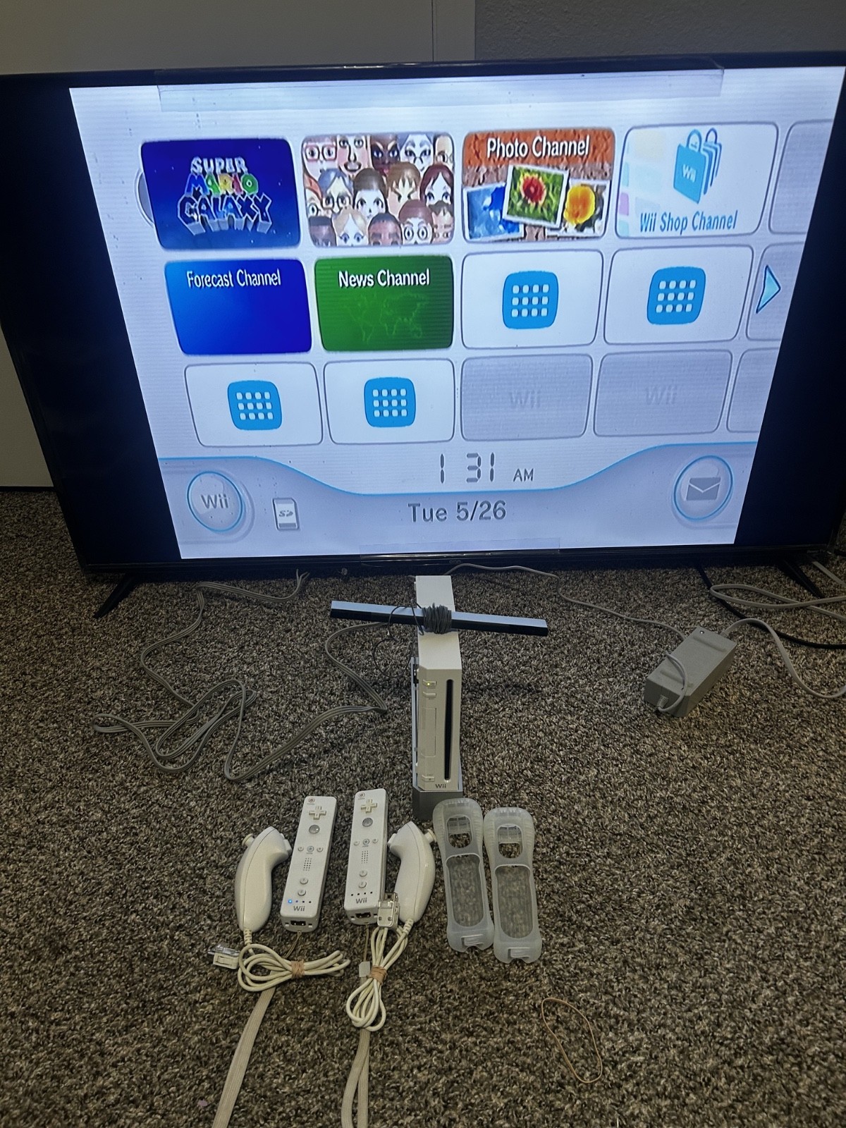 OEM Nintendo Wii System Bundle Console White TESTED Complete