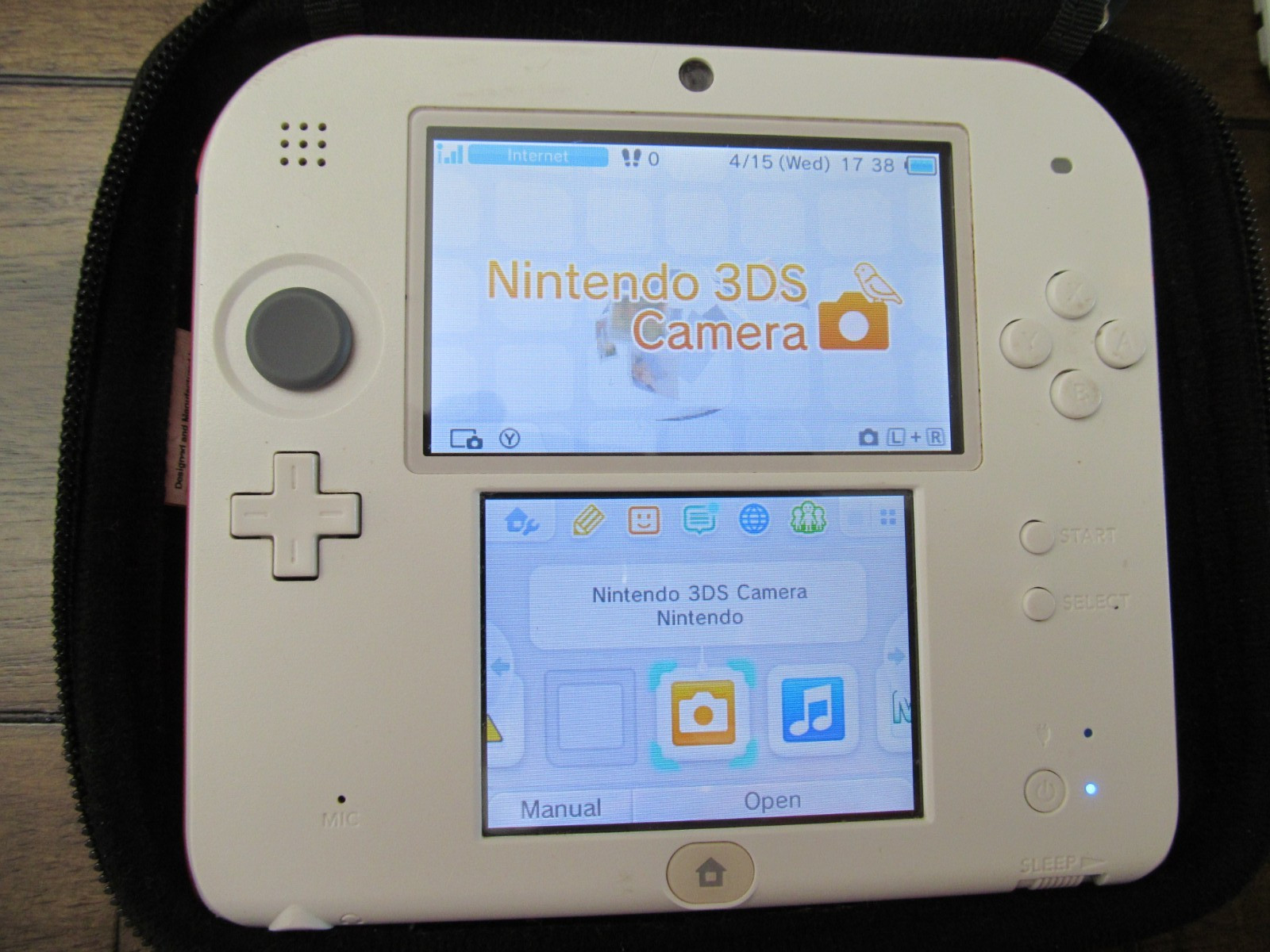 Nintendo 2DS Handheld Game Console Bundle Red White