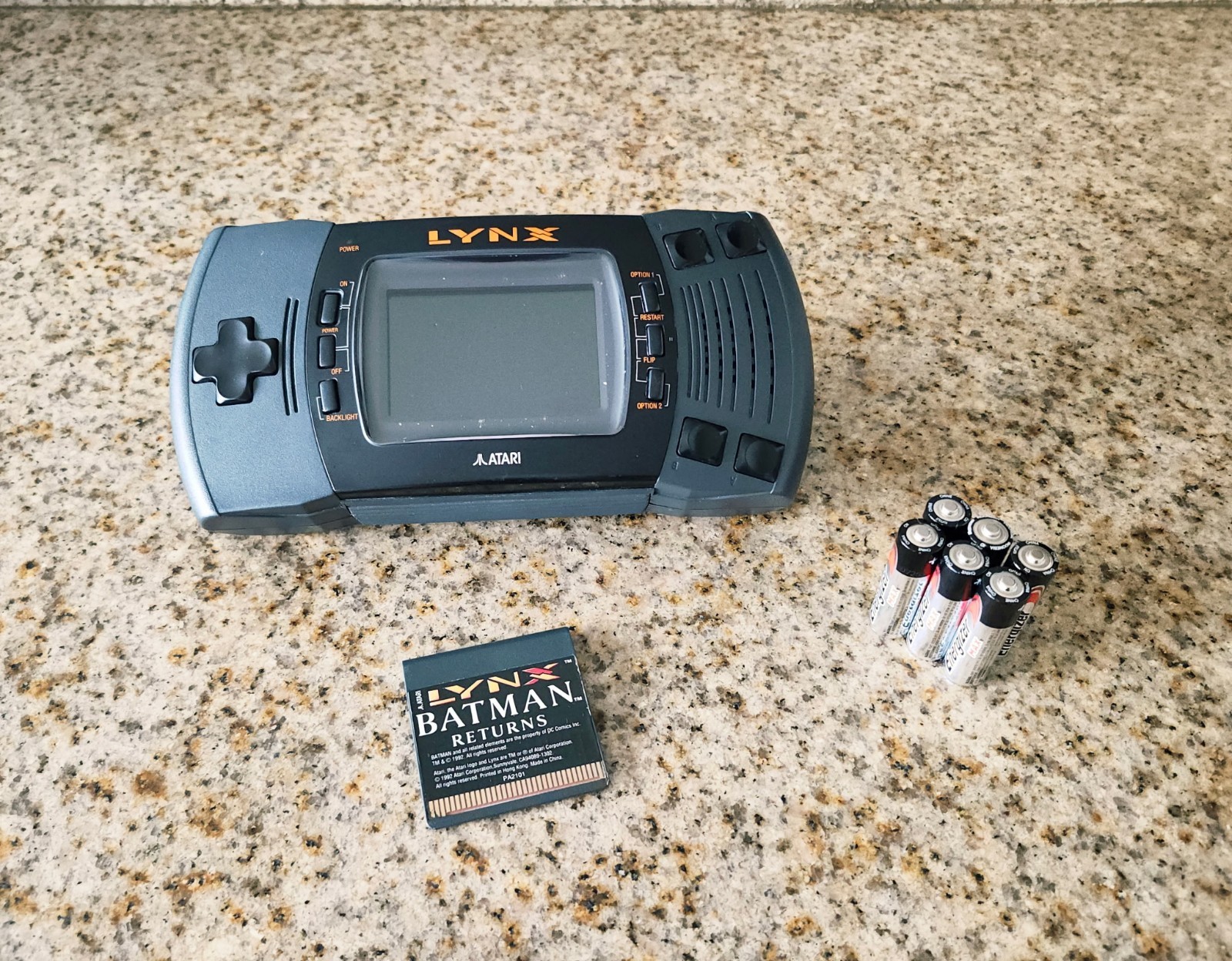 Atari Lynx II Handheld Game Console with Batman Returns Tested and Working