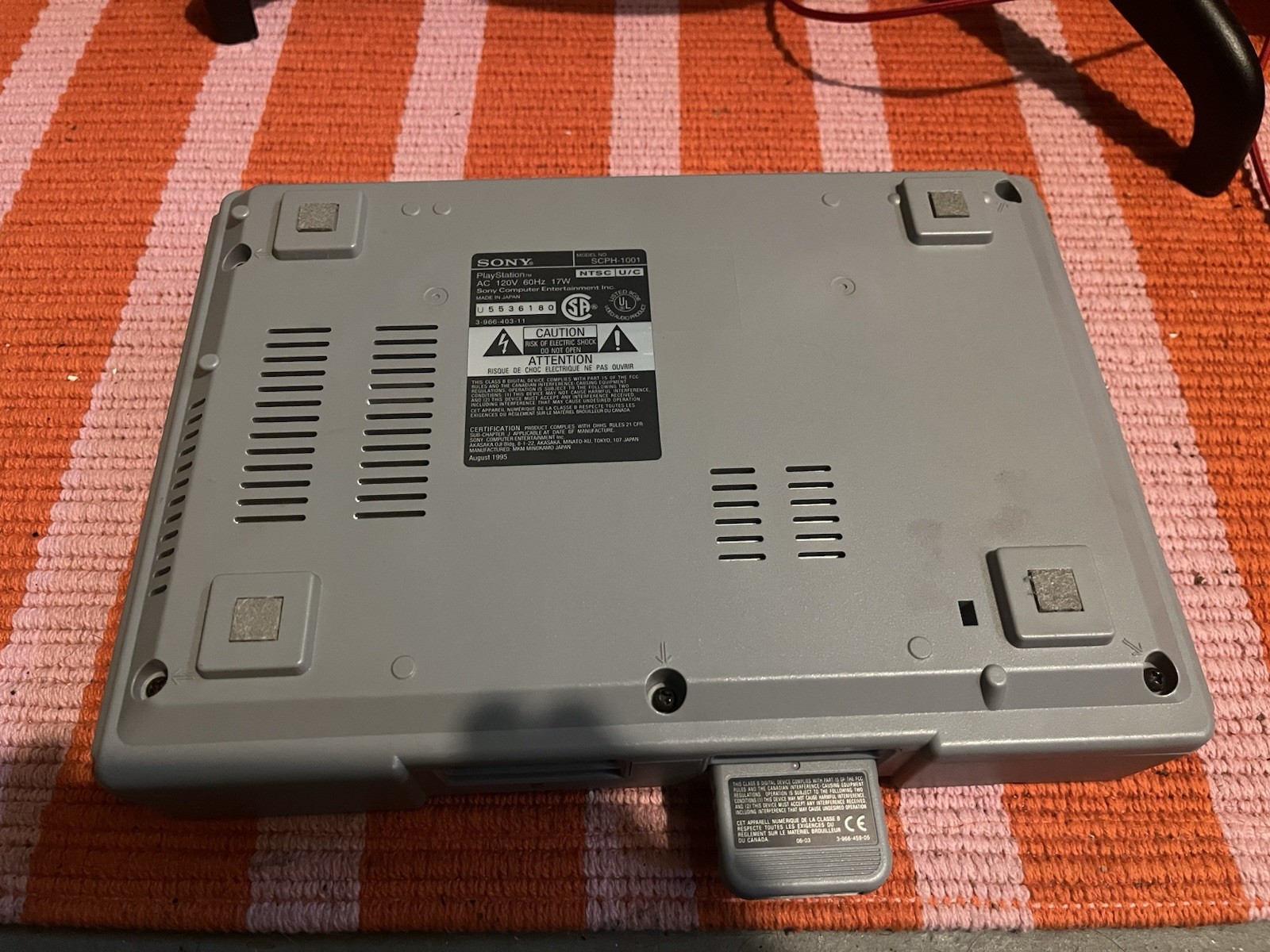 PlayStation One Console, Memory Card And Power Cable, Working