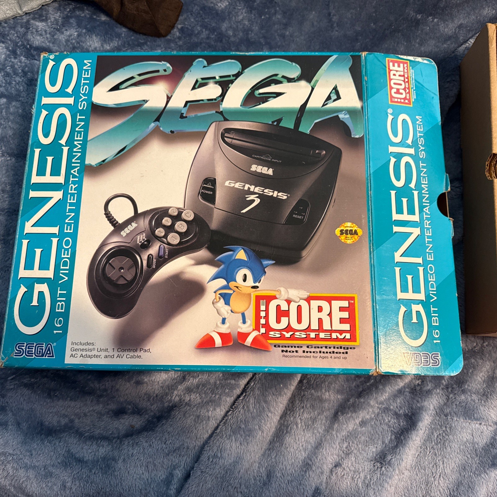 SEGA Genesis 3 Core System Empty Box, Tray And Manuals Only