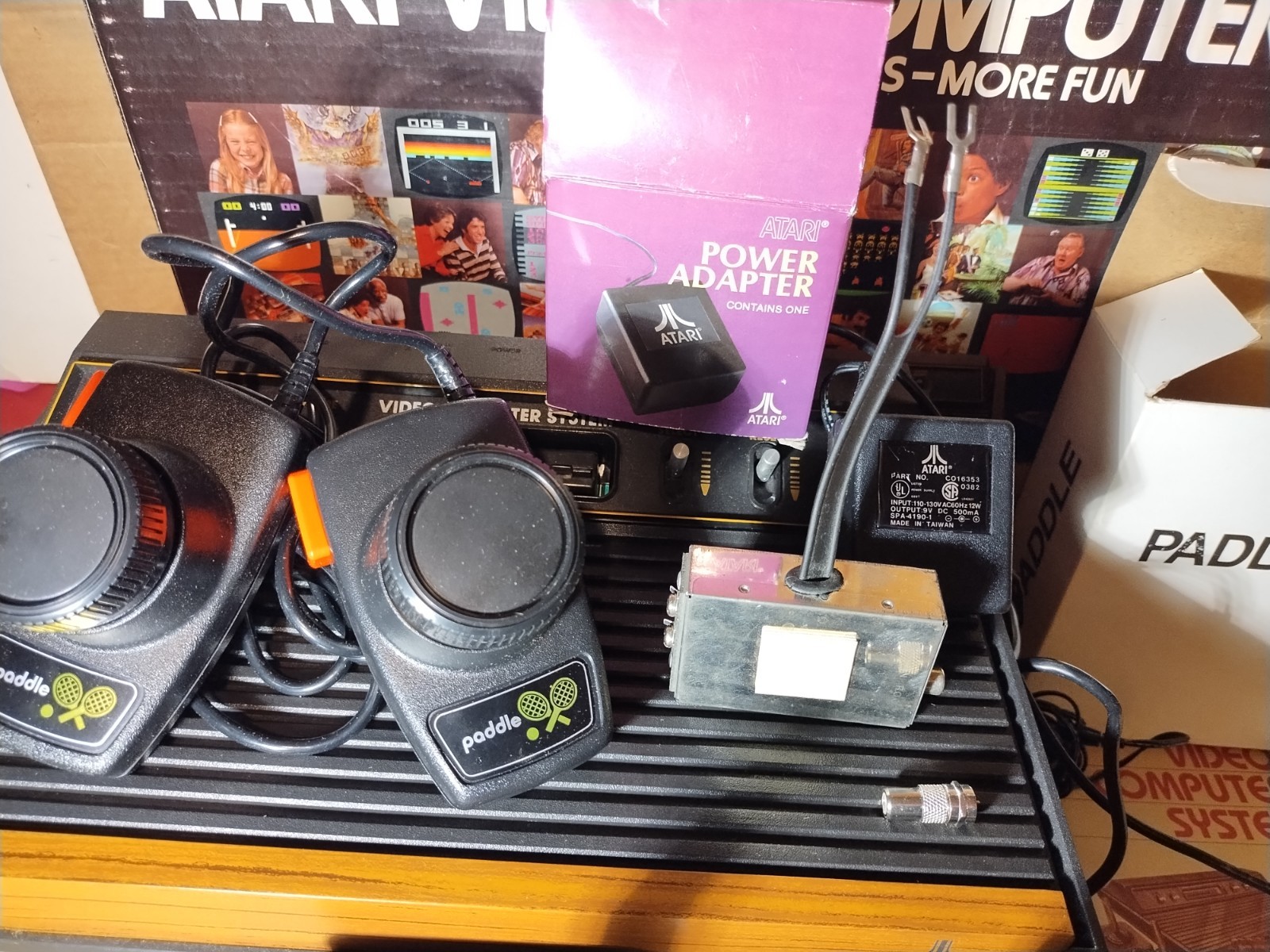 Atari 2600 VCS Console System in Box w Games Tested