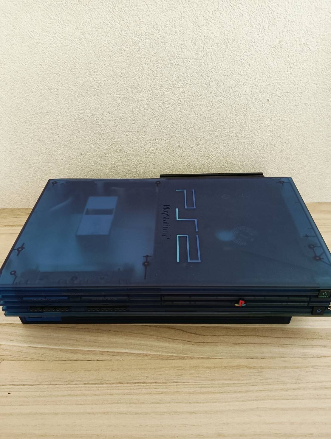 PS2 Ocean Blue Console Box set Playstation2 with disk NTSC-J Japan Tested A002