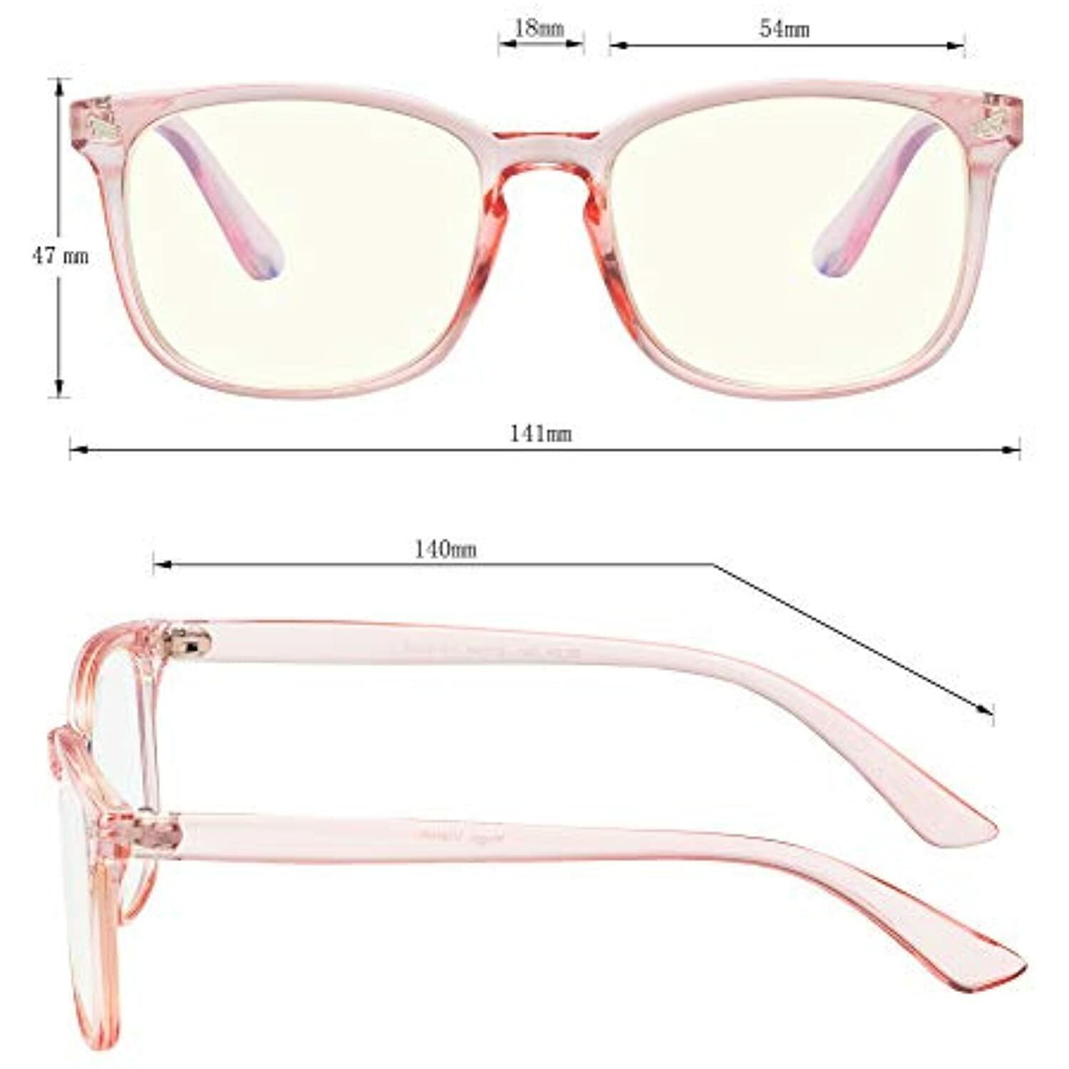Blue Light Blocking Computer Glasses Anti Glare Reduce Eyestrain Eyeglasses for