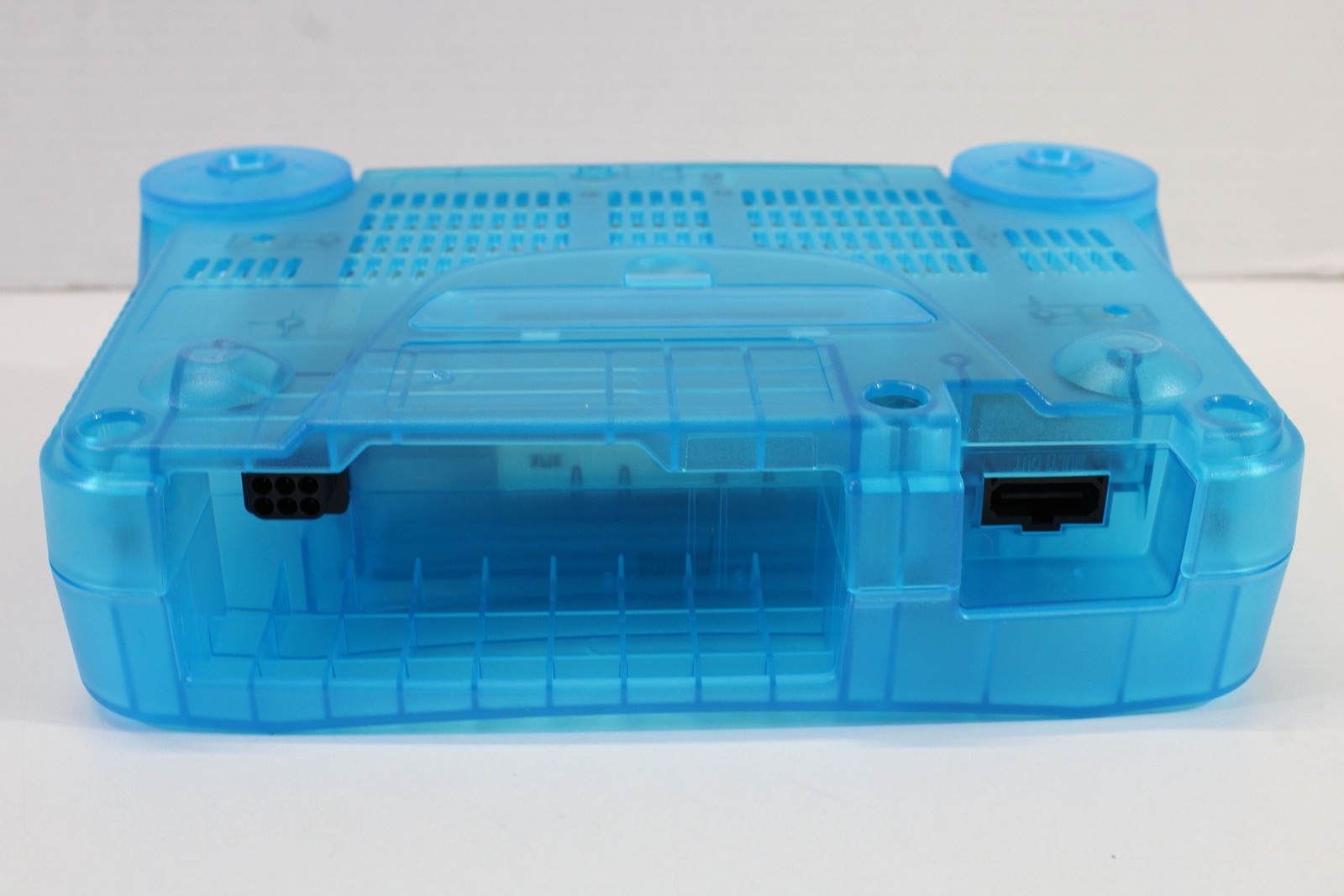 Nintendo 64 Clear Transparent Ice Blue Console Controller AC S-Video to HDMI N64