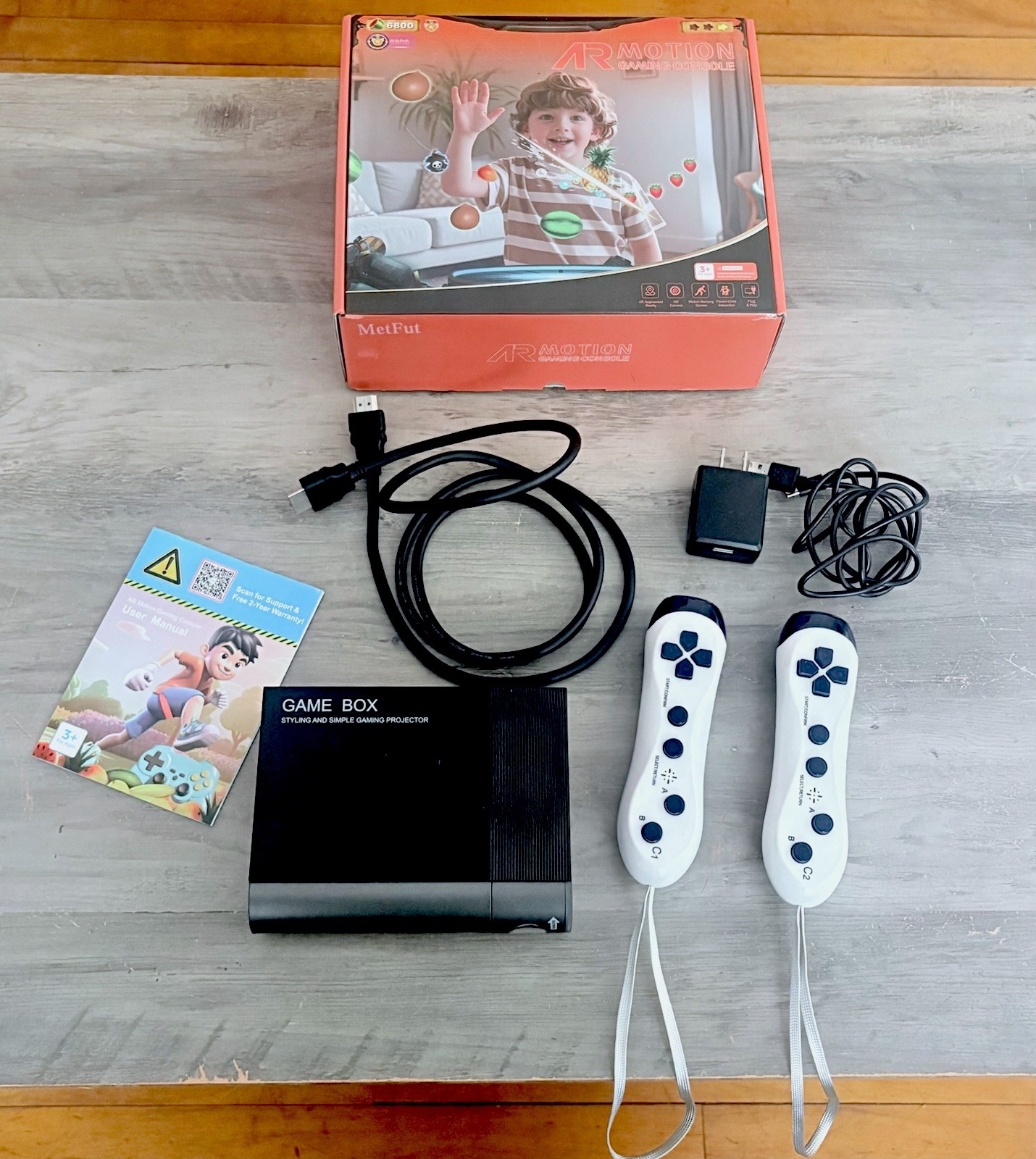 MetFut AR Motion Gaming Console,2 Controllers, HDMI, Power Cord