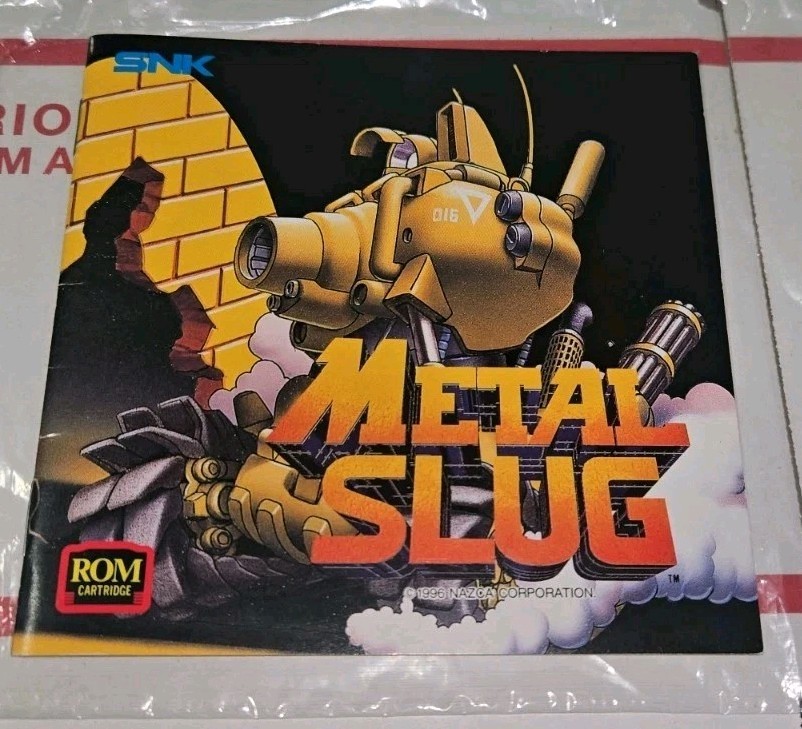 US METAL SLUG NEO GEO AES INSTRUCTION MANUAL! RARE READ LISTING!