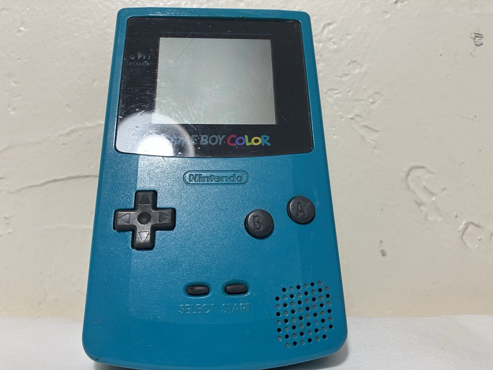 Nintendo Game Boy Color Teal Console W 2 Games Super Mario Land 2 & Terminator 2