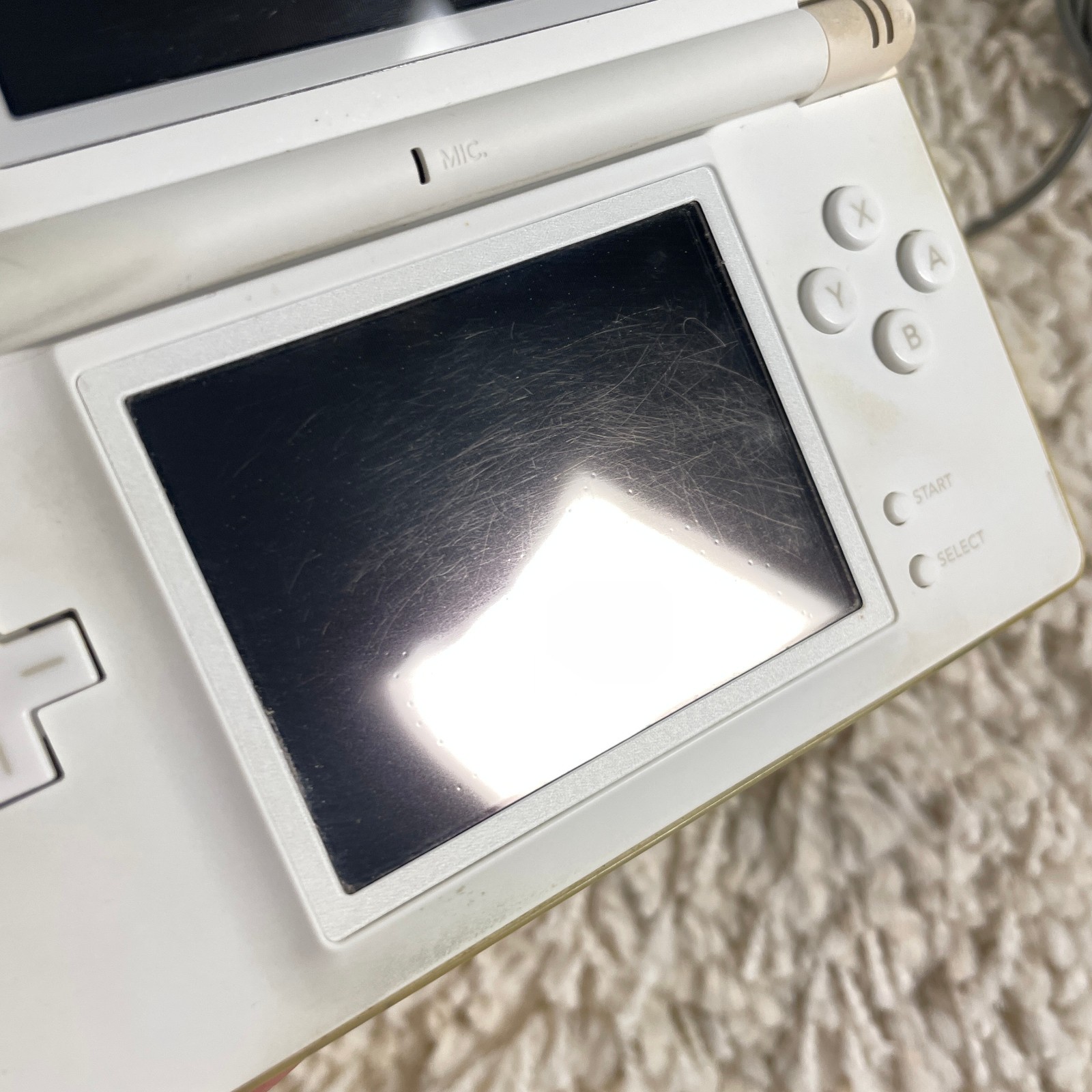 Nintendo DS Lite Polar White Handheld System USG-001 in Box Tested