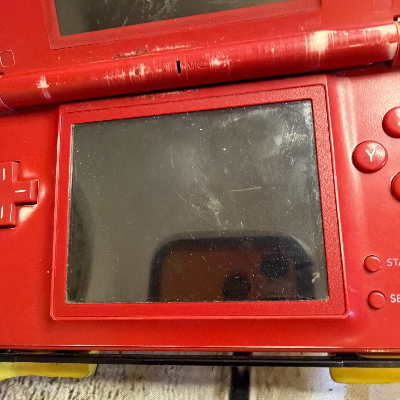 Nintendo DS Lite Mario Edition Red Console Handheld System Tested Working