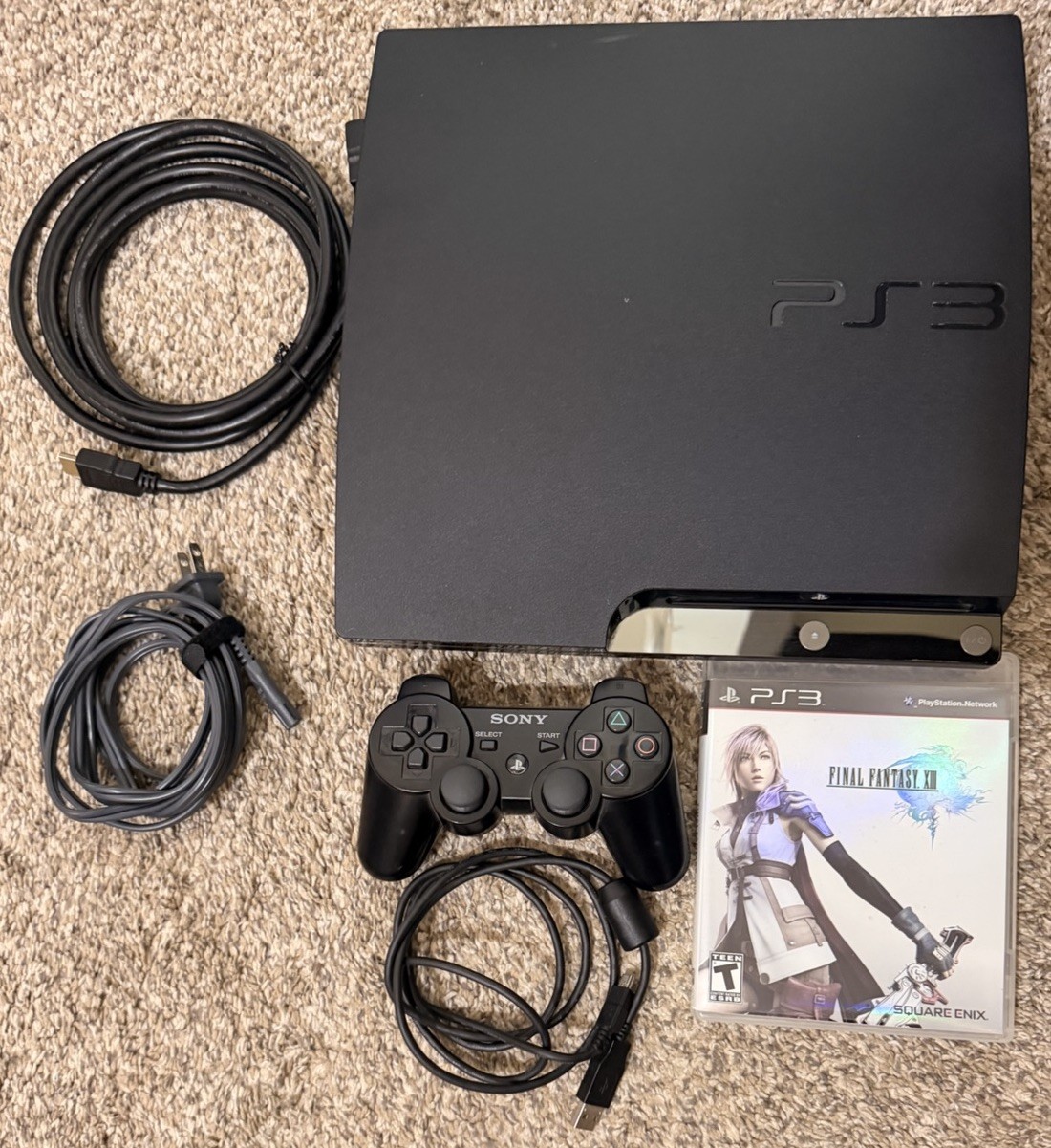 Sony PlayStation 3 PS3 Console with HDMI and Power Cable CECH-2501A – BUNDLE