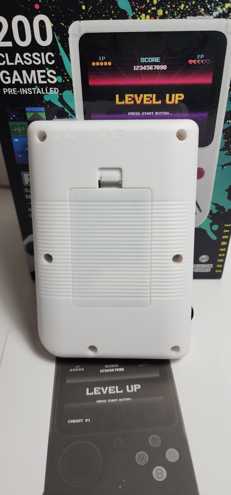 A2 Pocket Gaming Console with 200 Classic Games- OPEN BOX.