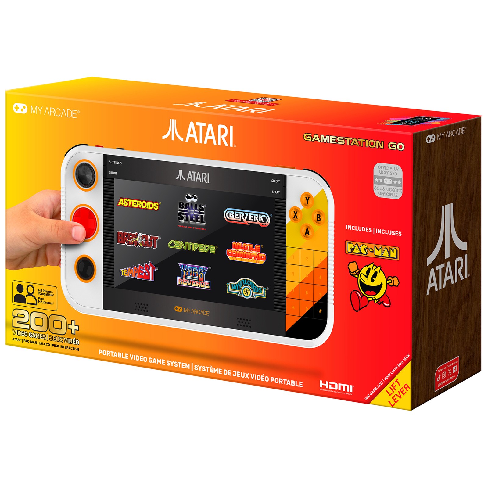 Atari Gamestation Go 7″ Portable Console with 200+ Games