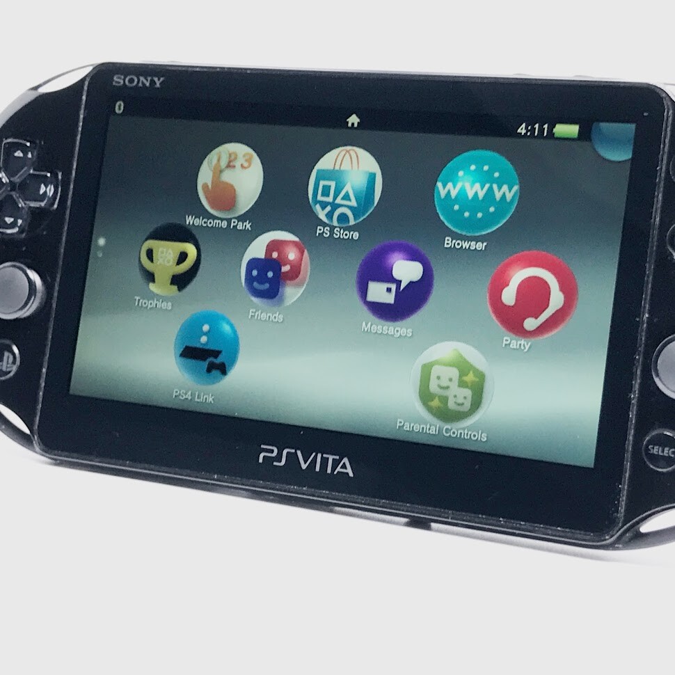 SONY PS Vita PCH-2000 Slim Black Wi-Fi LCD FW:3.01 w/ Charger, Box “Mint”
