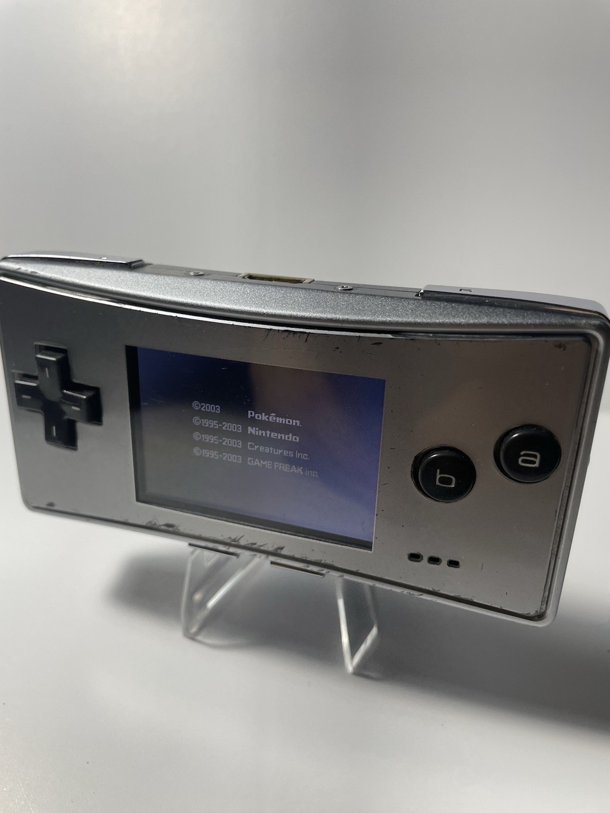 Nintendo Game Boy Micro Silver Handheld Console