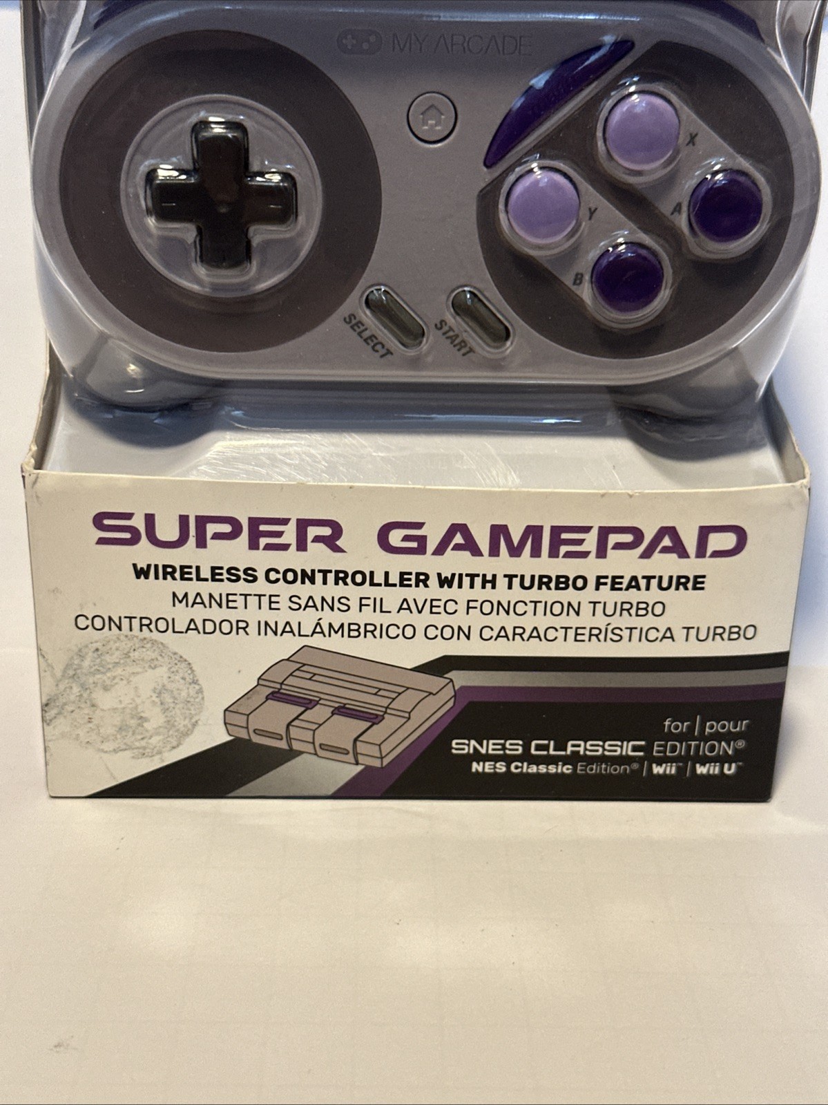 My Arcade Super Gamepad Wireless Turbo Controller For SNES Mini Classic Edition.