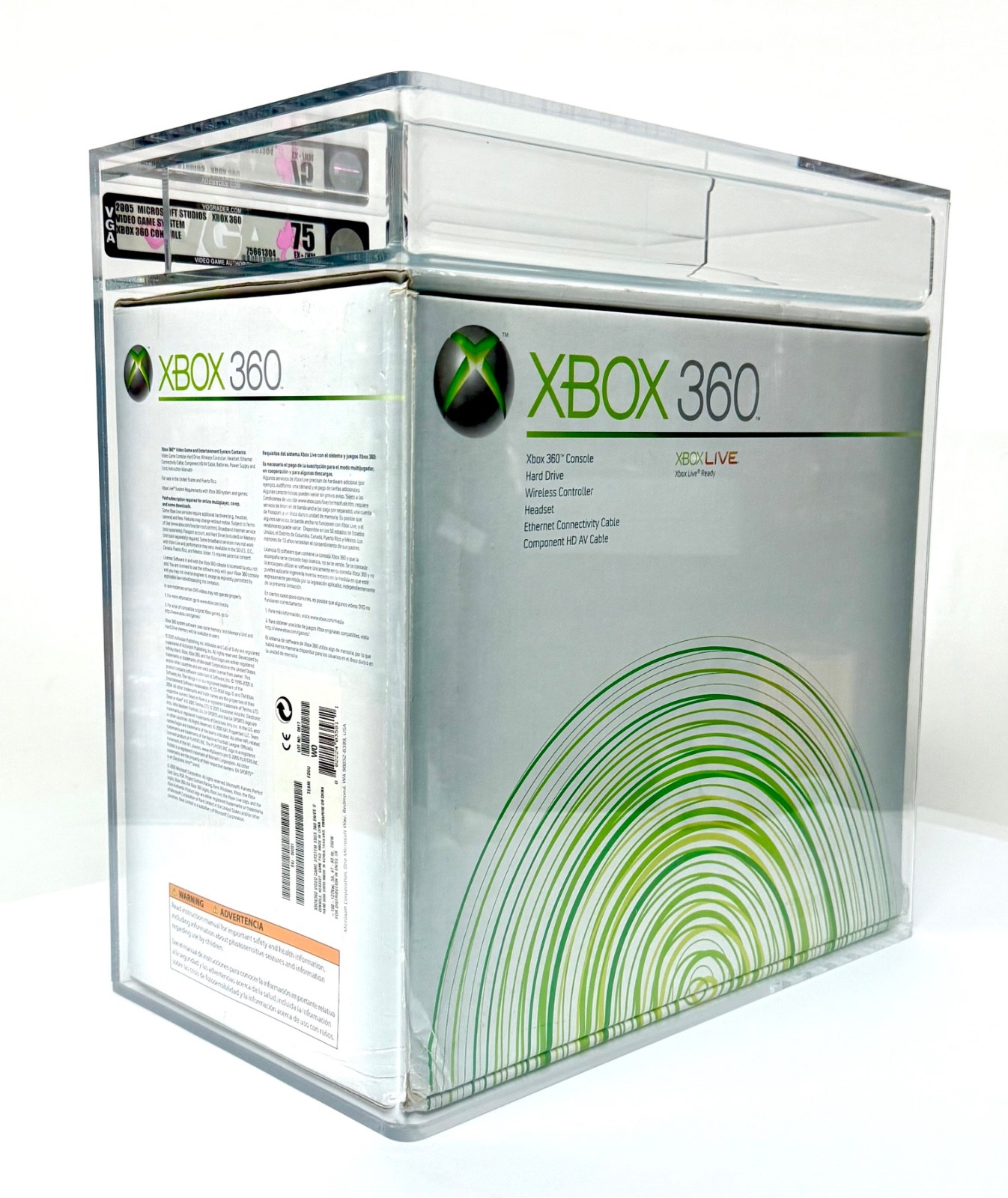 Xbox 360 Microsoft – First Release Edition Console Sealed – VGA 75 EX – NM