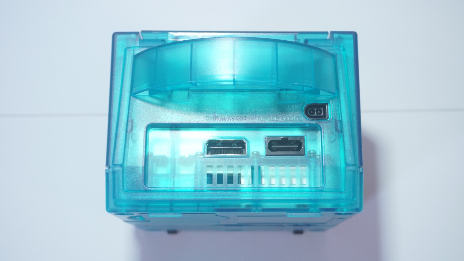 Clear Blue Nintendo GameCube Console DOL-001 (USA) with LEDs & Controller