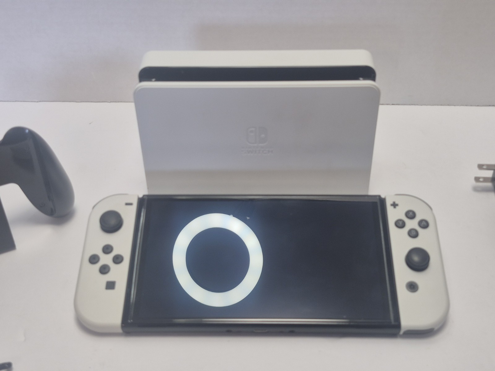 Nintendo Switch 64GB OLED White Console+Joy Con+Dock+Charger +HDMI+ +128GB SD