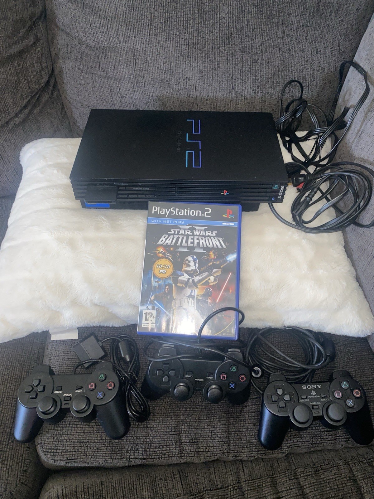 Ps2 Console 3 Controllers 10 Games Tested In Working Condition