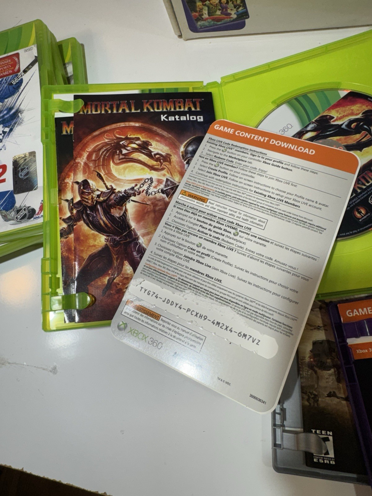 Microsoft Xbox 360 Console Volcano Shadow Controller Game Kinect Lot