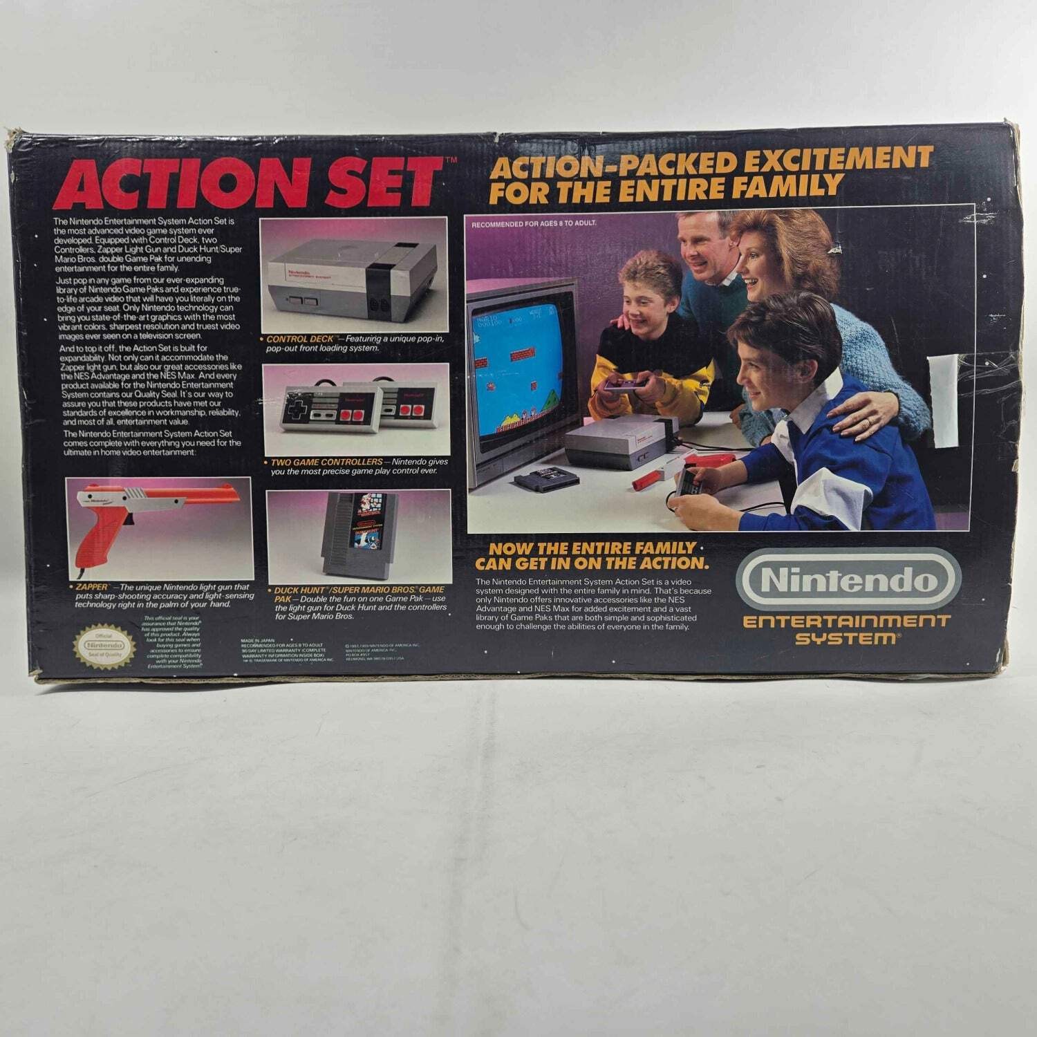 Nintendo Entertainment System NES Video Game Console NES-001 Gray