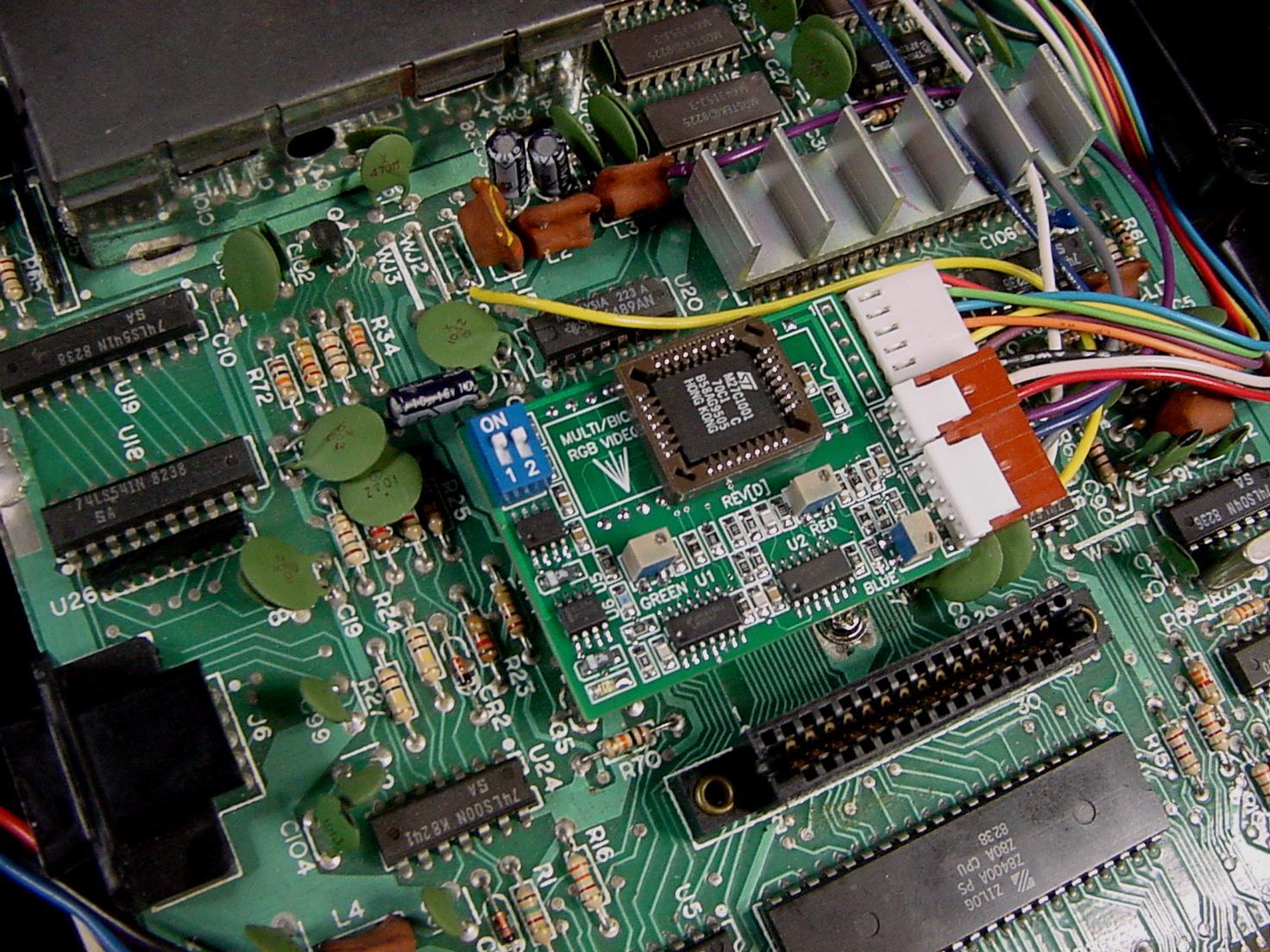 COLECOVISION RGB / CGA CONVERSION KIT (with 3in1 bios upgrade)
