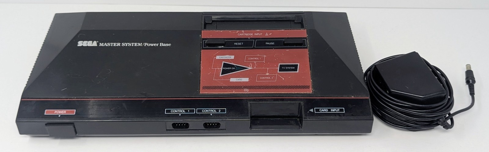Sega Master System Console w/ AC Adapter – Powers On – For Parts Or Repair