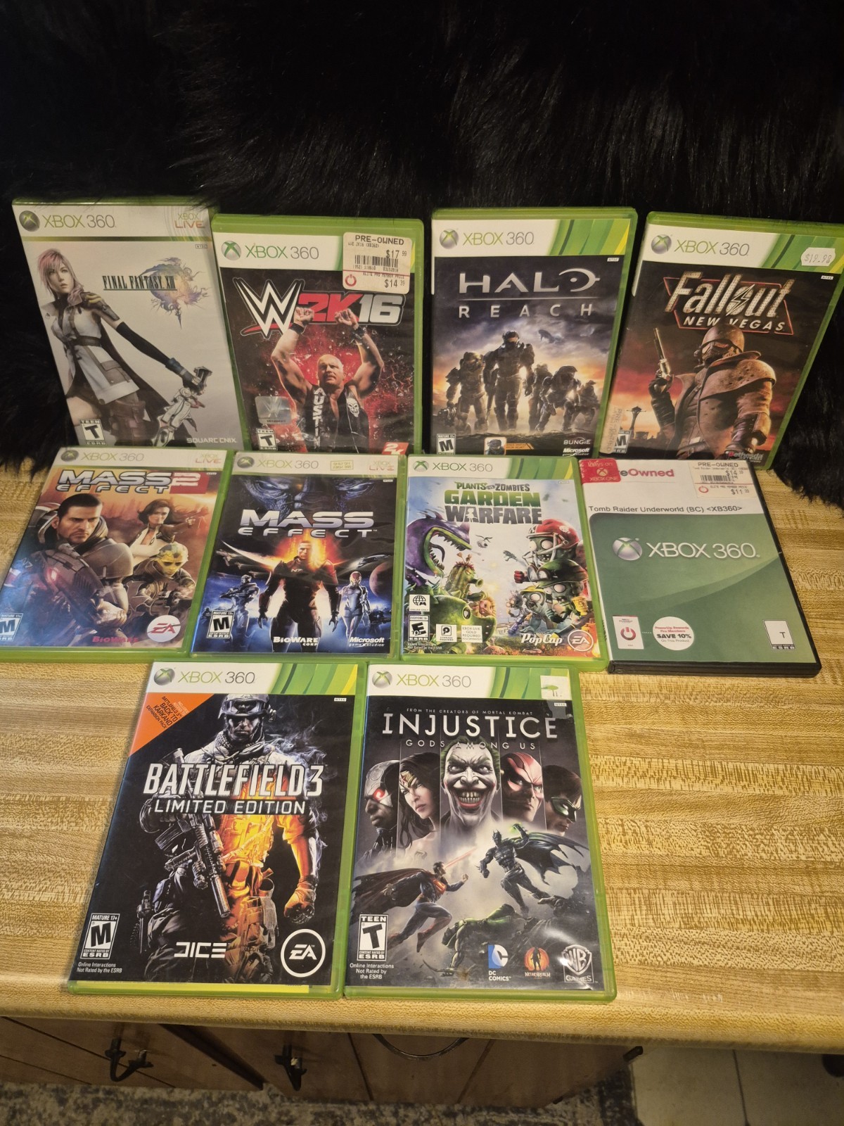 Xbox 360 E 320GB 1538 Console Bundle – 10 Games Controller Tested Working