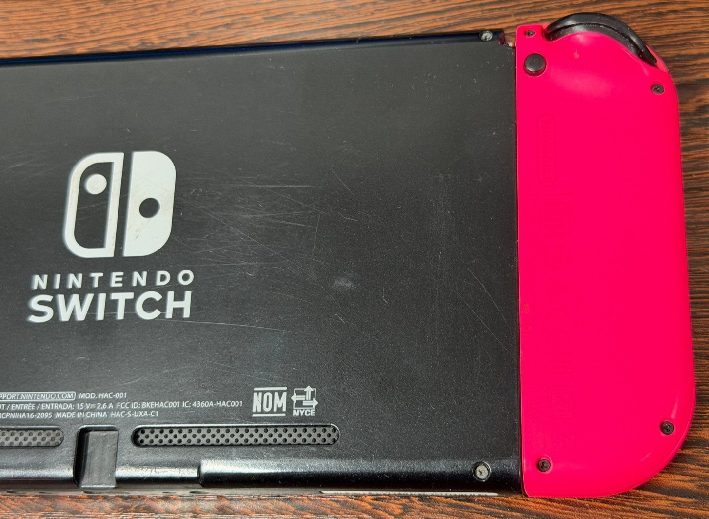 Nintendo Switch Handheld Console Neon Pink Yellow – Great Used Cond – Works Well