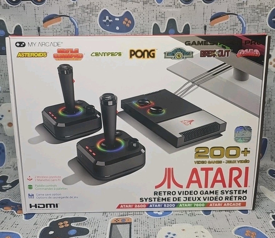 My Arcade Atari 200+ Games Included Wireless Controllers OPEN BOX NEW