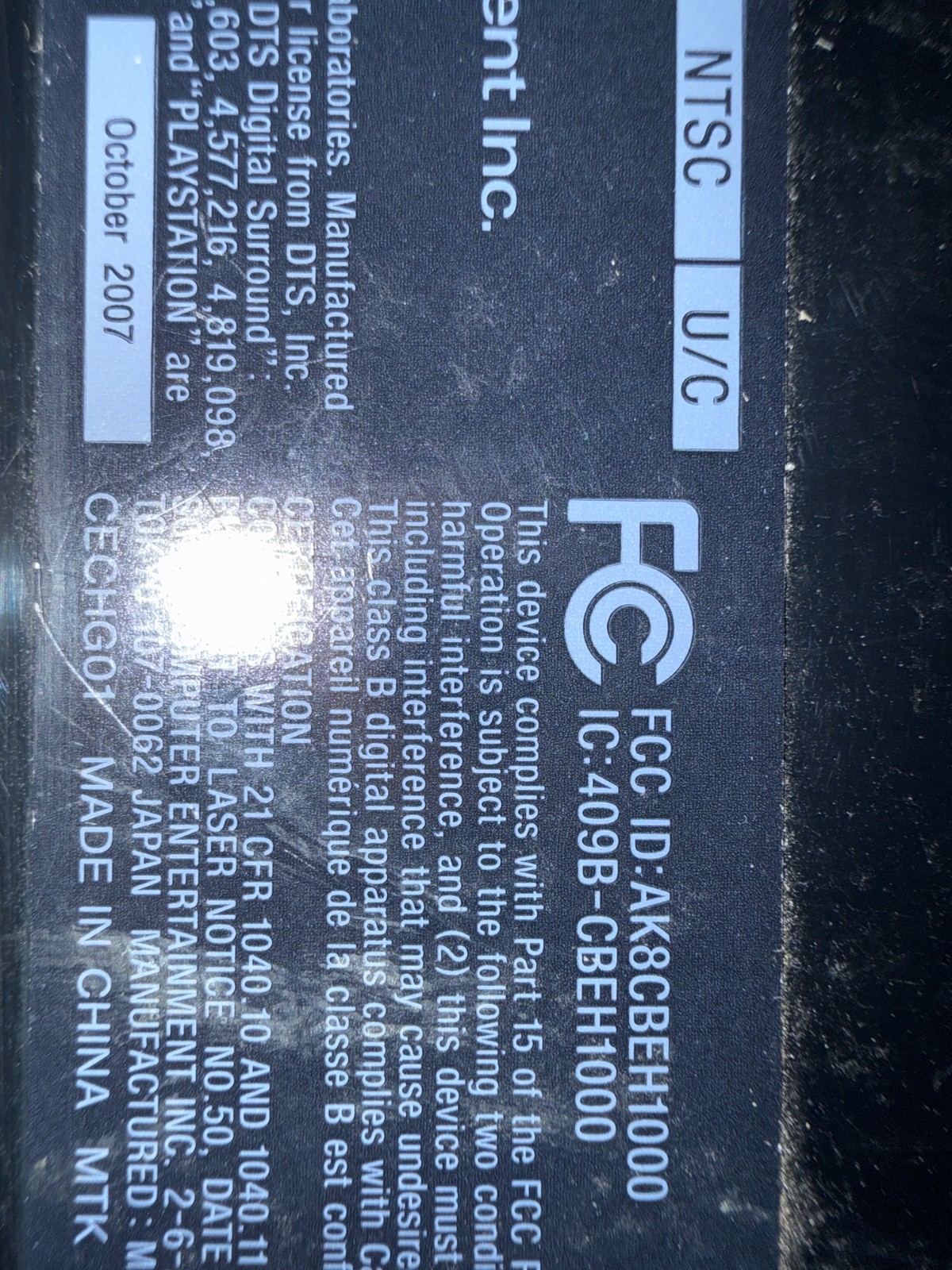 Sony PlayStation 3 80GB Console – Black