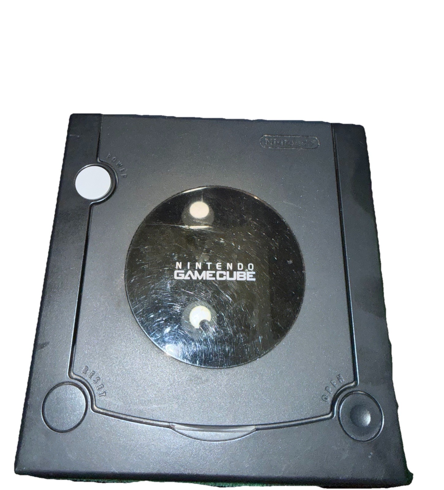 Nintendo DOL-101 GameCube Console Black Tested With 3rd Party Controller. #2