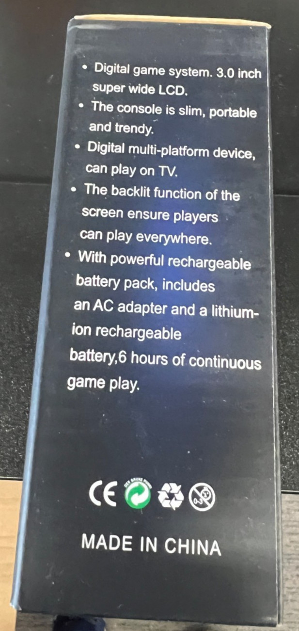 Game Box – Hand Held RetroGame System, Clear 400 Games In 1 Brand new FREE SHIP