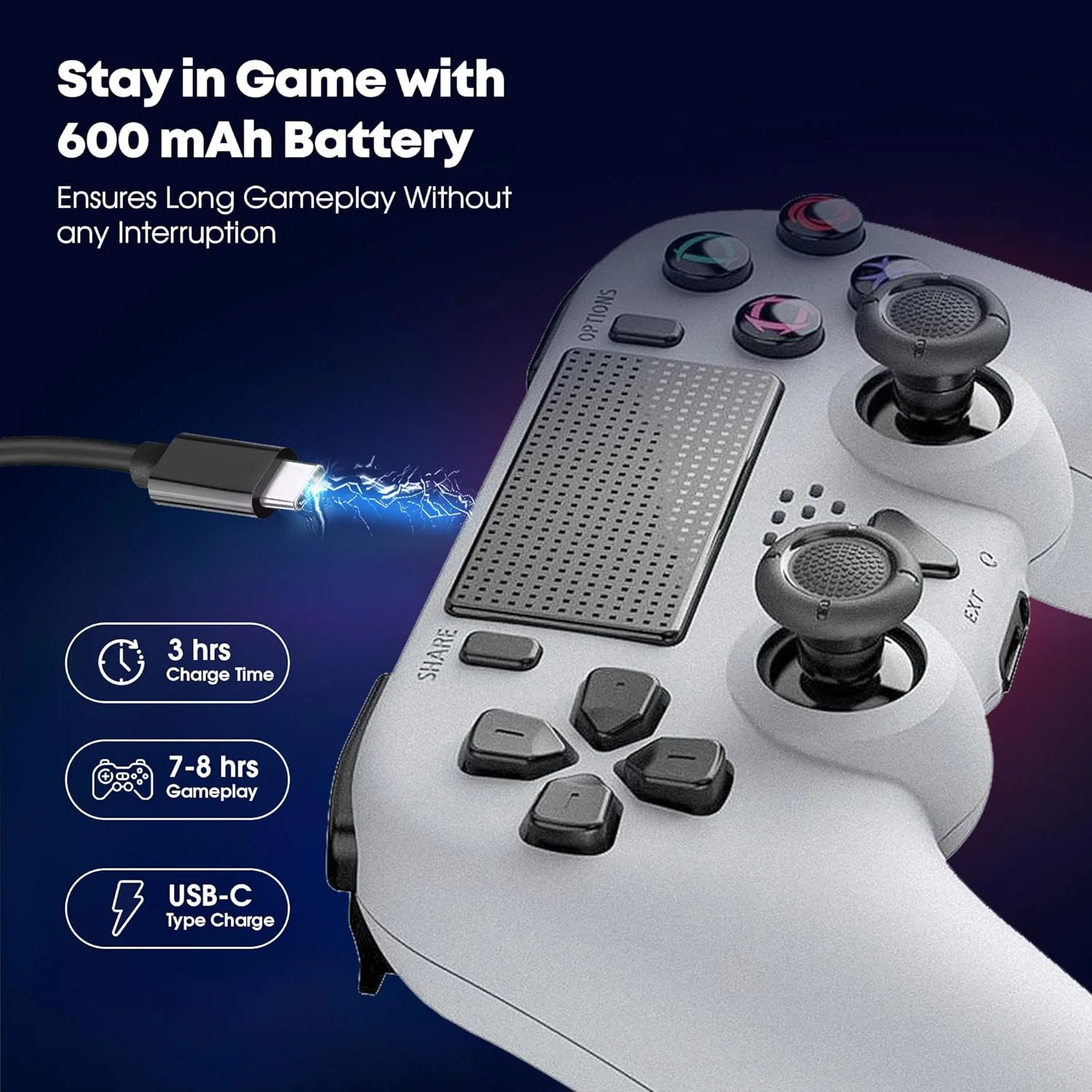 GioMay Pro Wireless Controller Compatible with PS5 Slim & Pro – Bluetooth