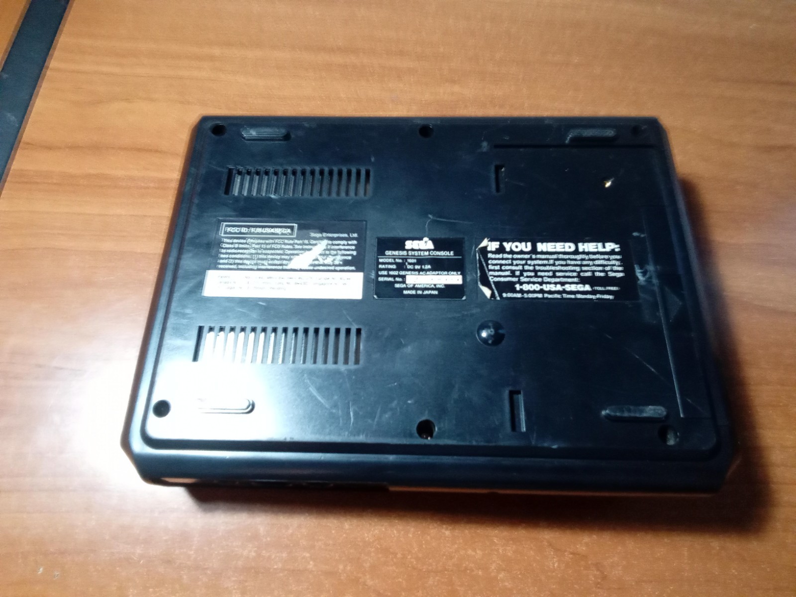 Sega Genesis Model 1 Console System – Black + Cables *TESTED* Lot#B