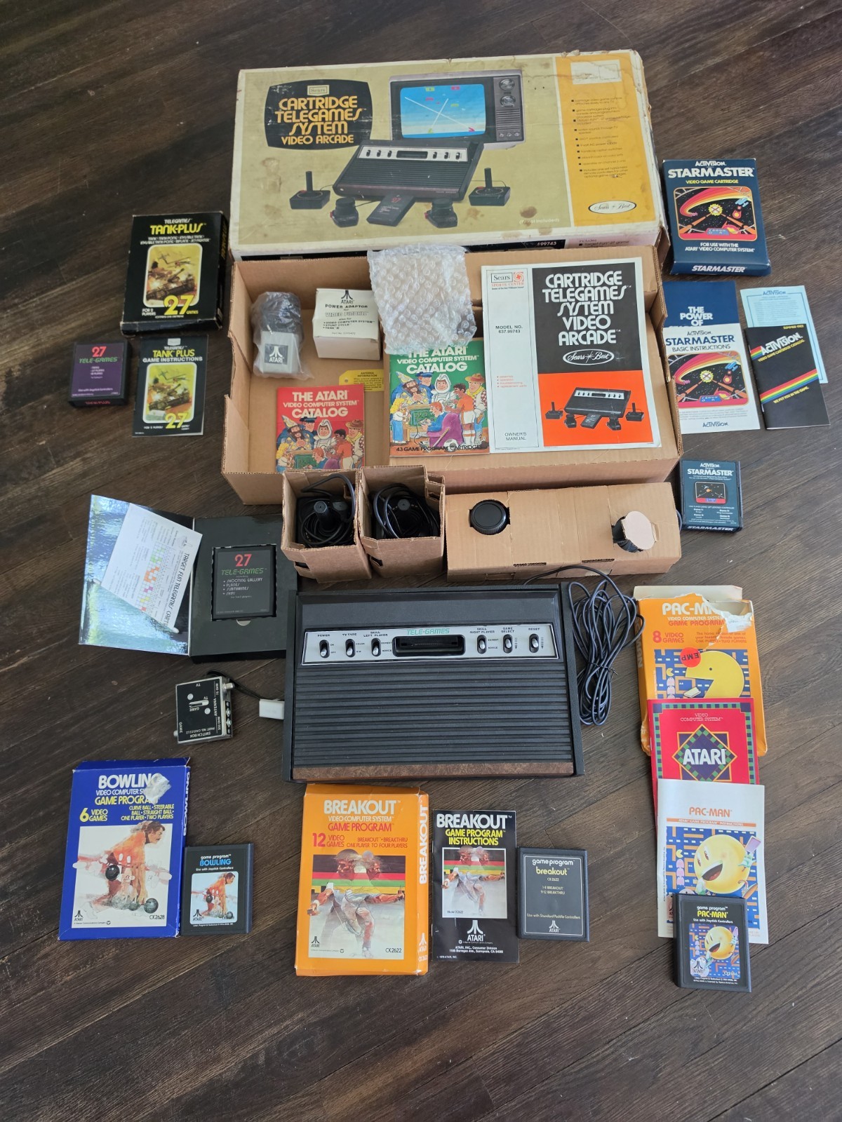 Vintage Sears Tele-Games Video Arcade System Model 637.99743 CIB Bundle + 6…